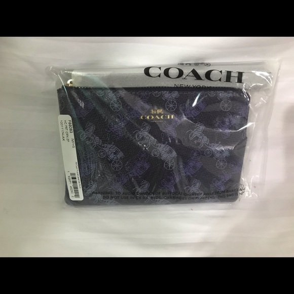 Coach Wristlet With Horse And Carriage Print - Picture 2 of 2